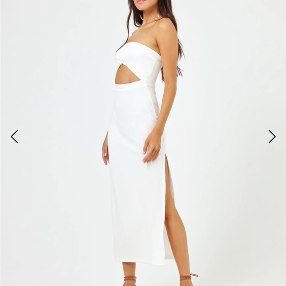Lspace Kierra White Strapless Dress NWT - Picture 3 of 3